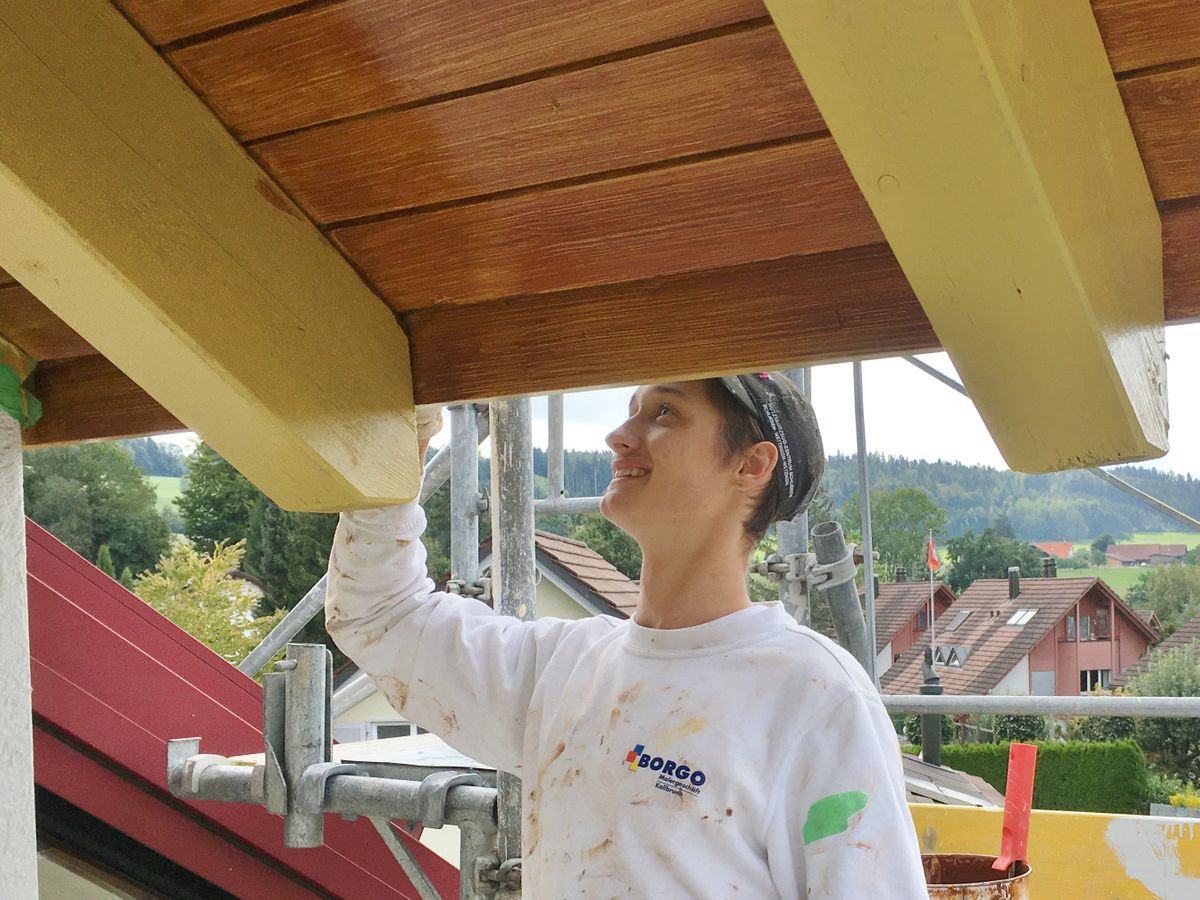 Borgo Maler bei der Arbeit